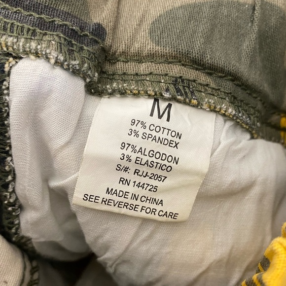 Fashion Nova Cadet Kasey Cargo Joggers - Yellow Black Medium - Picture 10 of 10